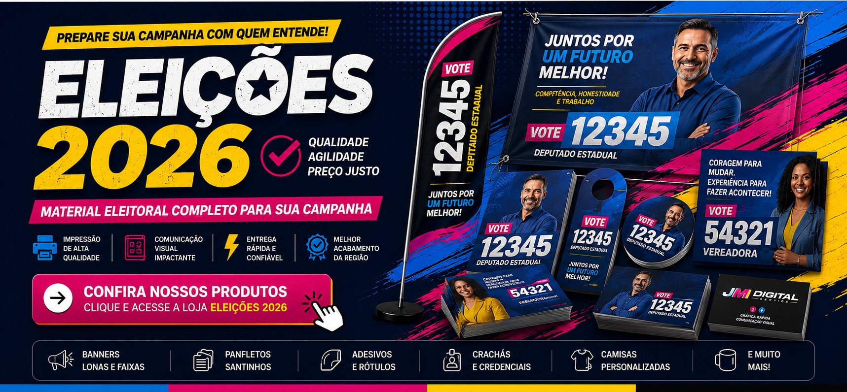 Eleições 2026 - Materiais para sua campanha